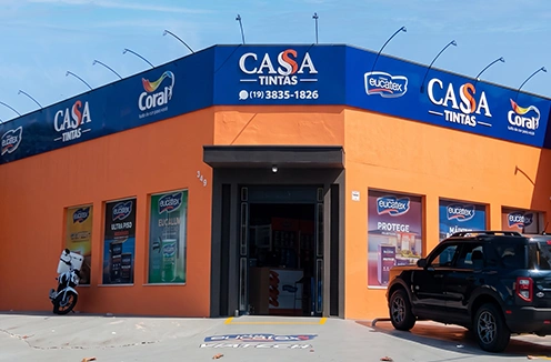 Fachada da loja Cassa Tintas