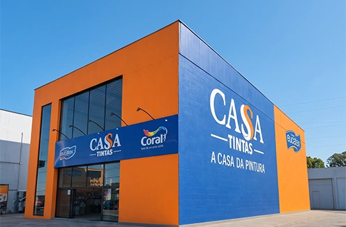 Fachada da loja Cassa Tintas