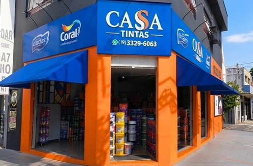Fachada da loja Cassa Tintas